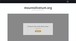 Desktop Screenshot of mountolivetum.org