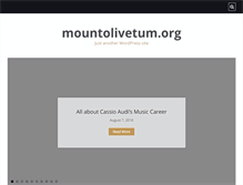 Tablet Screenshot of mountolivetum.org